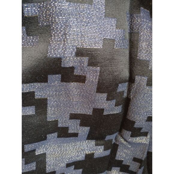 New! NINE WEST Metallic Houndstooth Jacquard Sheath Dress With Pockets Size 12 - Picture 3 of 3